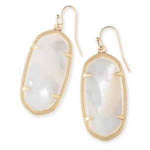 Kendra Scott Elle Gold Drop Ivory Mother of Pearl